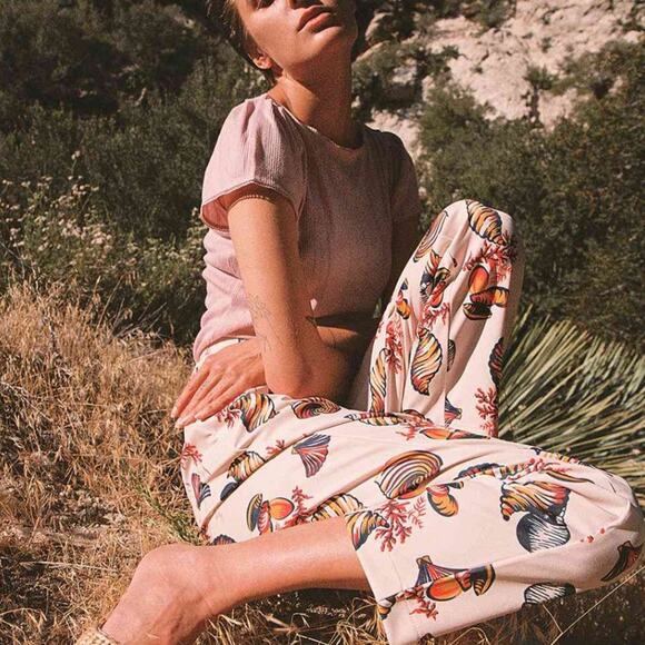 Wyllis Tallulah Willis seashell trousers Sz L - Picture 2 of 10